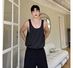 Scoop Neck Plain Tank Top