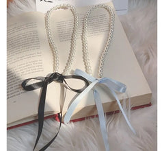 Ribbon Beaded Necklace / Bracelet