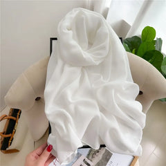 Plain Linen Cotton Scarf