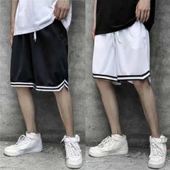 Drawstring Waist Contrast Trim Shorts