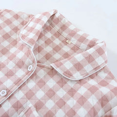 Couple Matching Plaid Pajama Set