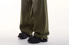 Low Waist Washed Loose-Fit Wide-Leg Sweatpants