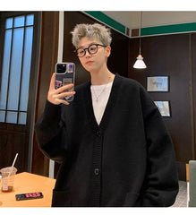 V-Neck Plain Cardigan