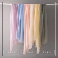Plain Sheer Scarf