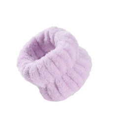 Set Of 2: Plain Fleece Wristband