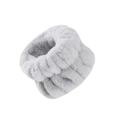 Set Of 2: Plain Fleece Wristband