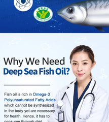 Deep Sea Fish Oil Omega-3 Softgel 2pcs Bundle Set