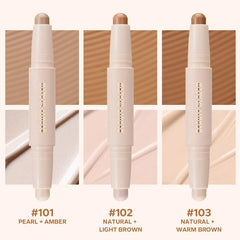 Highlighter & Contour Double-Headed Stick - 3 Shades