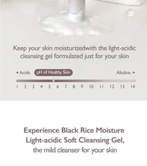 Black Rice Moisture 5.5 Soft Cleansing Gel 2pcs Bundle Set