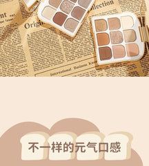 9 Colours Soft Toast Eyeshadow Palette - 3 Shades