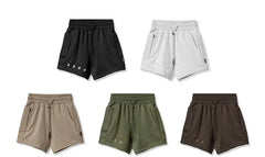 Drawstring Waist Plain Sweatshorts