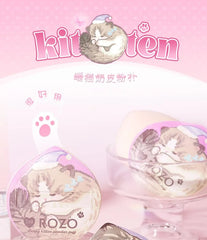 Sleepy Kitten Powder Puff with Case