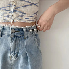 Beaded Waist Adjusting Safety Pin