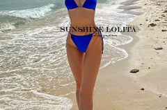 Set: Plain Bikini Top + Bottom