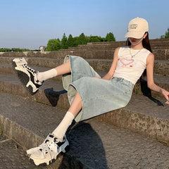 Low Rise Denim Jorts