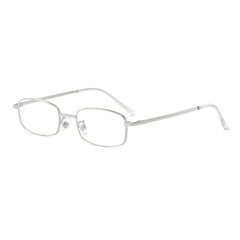 Rectangle Metal Frame Blue Light Blocking Glasses