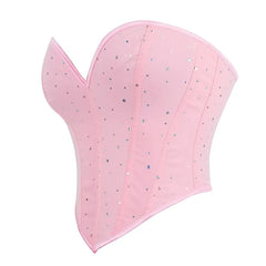 Plain Rhinestone Corset Top