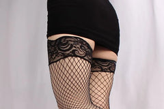 [XL] Plain Fishnet Stockings