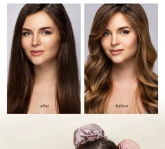 Set:  Plain Sleeping Hair Curling Rod + Hair Bun Maker