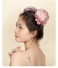 Set:  Plain Sleeping Hair Curling Rod + Hair Bun Maker