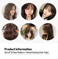 Set:  Hair Roller + Metal Styling Hair Clip