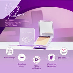 Evory Retouch Oil Control Foundation Powder SPF 30 PA +++