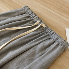 Couple Matching Drawstring Waist Plain Harem Pajama Pants (Various Designs)