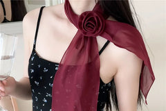 Plain Narrow Scarf