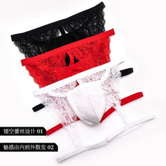 Lace Garter Thong
