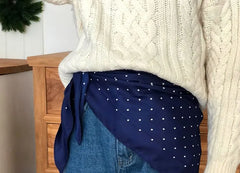 Dotted Silky Scarf