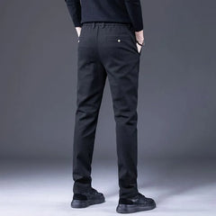Mid Rise Plain Slim Fit Pants