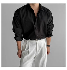Embossed Long-Sleeve Shirt