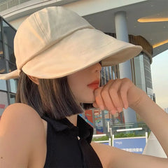 Plain Wide Brim Cap