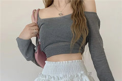 High Waist Plain Ruffle Mini Skort