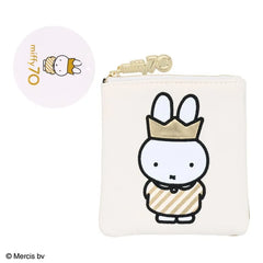 Miffy 70 Square Makeup Pouch (Dick Bruna Gold & Black  Series)