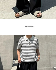 Drawstring-Waist Straight-Cut Loose Pants