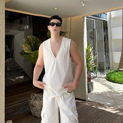 V-Neck Plain Tank Top