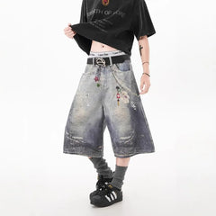 Mid Rise Washed Jorts