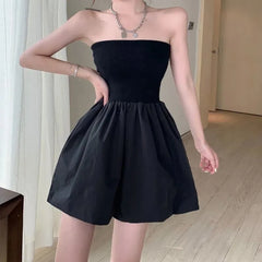 Plain Panel Tube Romper