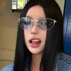 Vintage Cat eye Metal Frame Sunglasses