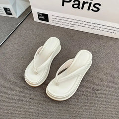 Plain Platform Flip-flops