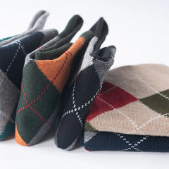 Set of 5 Pairs: Argyle Print Socks