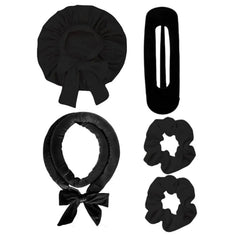 Heatless Hair Curler / Scrunchie / Hair Clip / Headband / Velvet Bonnet Hat / Set (Various Designs)