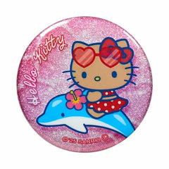 Sanrio Characters Sunburn Night Party Series Secret Glitter Tin Badge (Blind Box)