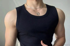 Crewneck Plain Tank Top