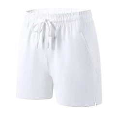 Drawstring Waist Plain Shorts