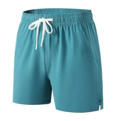 Drawstring Waist Plain Shorts