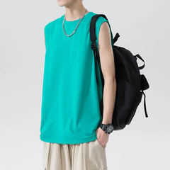 Round Neck Plain Tank Top