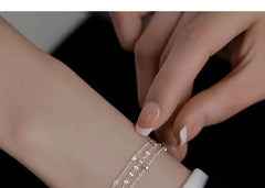 925 Sterling Silver Layered Bracelet