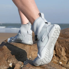 High Top Buckled Water Sneakers